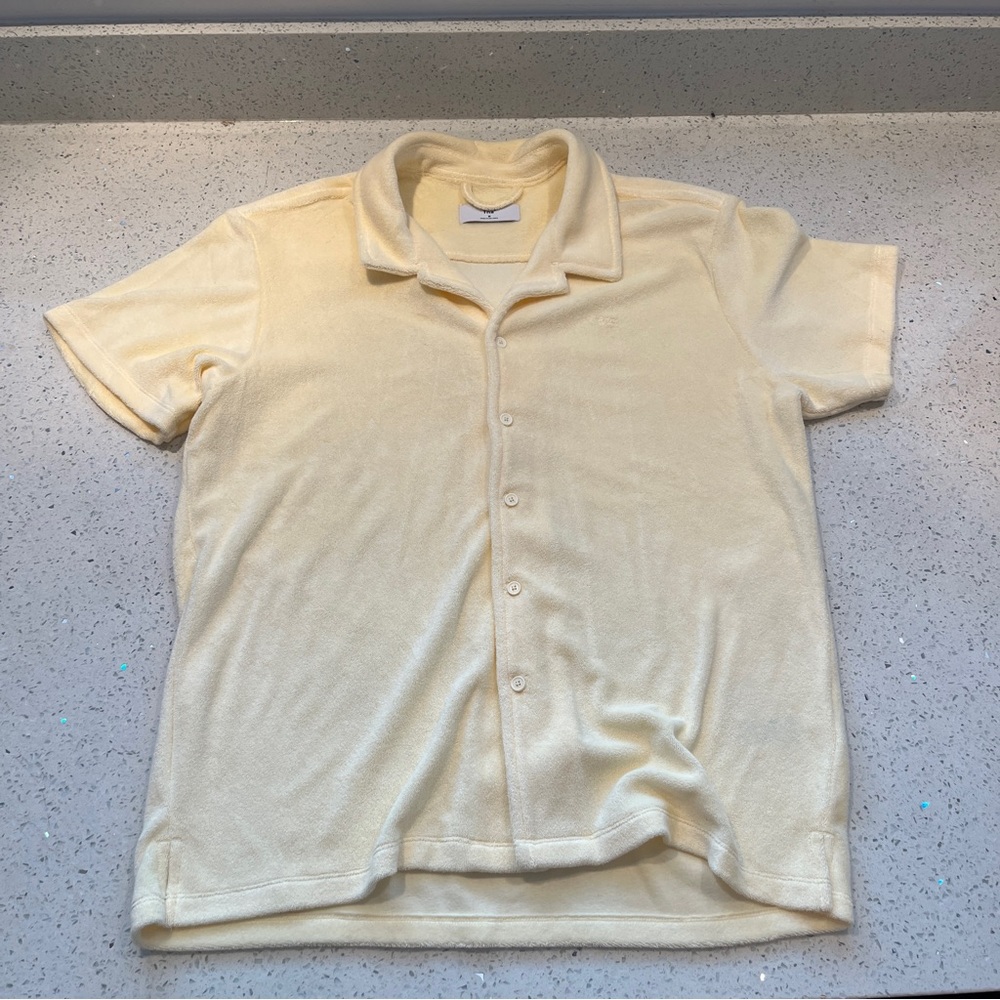 Aritzia TNA Newcastle Terry Cloth Button Up